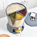 GrainEase™ - Dispenser de Alimentos Giratório 6 em 1 + BRINDE: Porta Tempero Giratório! [Oferta Limitada]🔥